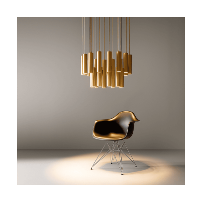 tubo chandelier-champagne