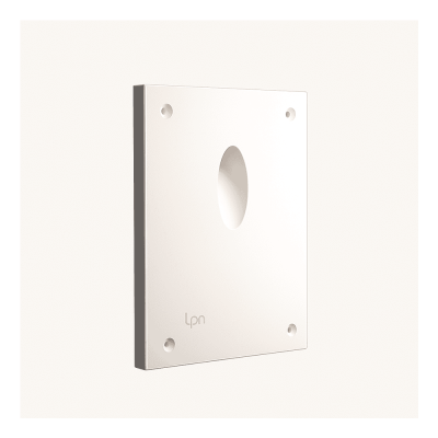 vanilla-gypsum trimless steplight- round