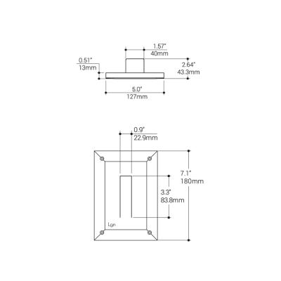 vanilla-gypsum trimless steplight- short-cartoon